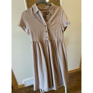Urban Outfitter Gingham Midi Dress